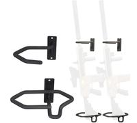 LZAQHMT Support Mural Fusil - Fixation Murale Parallèle Support Métallique pour Fusil/Carabine Rangement Intérieur Réglable avec Rembourrage Doux Présentoir pour Armes Feu pour Placard