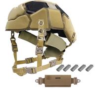 LZAQHMT Système De Suspension pour Casque Tactique avec Jugulaire Et Pochette pour Contrepoids Kit De Rétention Réglable par Molette pour Coussinets De Doublure Fast Mich(CB)