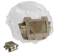 LZAQHMT Tactical Helmet Battery Pouch Counterweight Pouch Helmet Battery Pack Balance Weight Bag with Hook&Loop for CS Airsoft Hunting Gear(CP)