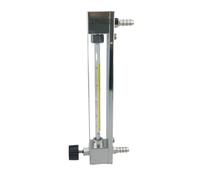 LZB -10, débitmètre rotamètre en verre avec vanne de régulation for liquide et gaz. Conectrator, il peut ajuster le débit(0.6-6m3 PH for gas)