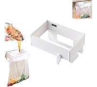 LZcczl Foldable Trash Bag Holder, Wall-Mounted Foldable Garbage Bag Holder Under Sink Trash Can, Wall-Mounted Folding Trash Can