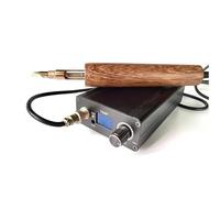 LZDOYY AC 100-240V Outil de Presse Chauffant électrique en Cuir, Machine à Bords en Cuir, Filetage M5