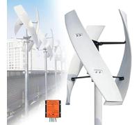 LZDOYY Éolienne à axe Vertical avec générateur 12V/24V/48V et contrôleur MPPT, kit d'éolienne pour système Hybride éolien-Solaire. 20000W-24V