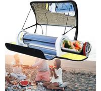 LZDOYY Four Solaire Portable Four-4.5L Grande Capacité Cuisinière Solaire Four Extérieur Camping Réchaud avec Thermomètre pour 5-8 Personnes Randonnée Randonnée Fête De Famille