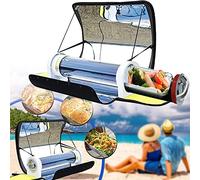 LZDOYY Four Solaire Portable pour Barbecue, cuisinière Solaire avec Grande capacité de 4,5 L, Four Solaire pour Camping Pliable avec thermomètre pour Camping en Plein air, fête de Famille
