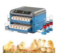 LZDOYY Incubateur Automatique pour volailles avec Rotation et humidité automatiques, contrôle de la température et Plateau réglables, couveuse pour Poules, Canards, oies et Oiseaux 128