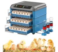 LZDOYY Incubateur Automatique pour volailles avec Rotation et humidité automatiques, contrôle de la température et Plateau réglables, couveuse pour Poules, Canards, oies et Oiseaux 192
