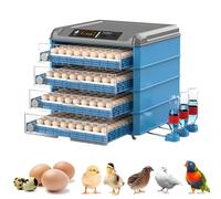 LZDOYY Incubateur d'œufs pour Poussins à couver avec retourneur Automatique, contrôle de la température et de l'humidité, avec Mire-œufs pour Poulets, Canards, oies et Oiseaux 400