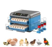 LZDOYY Incubateur d'œufs pour Poussins à couver avec retourneur Automatique, contrôle de la température et de l'humidité, avec Mire-œufs pour Poulets, Canards, oies et Oiseaux 128