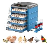 LZDOYY Incubateur d'œufs pour Poussins à couver avec retourneur Automatique, contrôle de la température et de l'humidité, avec Mire-œufs pour Poulets, Canards, oies et Oiseaux 256