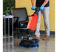 LZDOYY Laveuse et autolaveuse de sols Commerciale, Largeur de Nettoyage de 17 po, Couverture de 13 000 pi²/h, Nettoyage en Profondeur à 240 TR/Min, Double Brosse, autolaveuse puissante Red