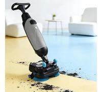 LZDOYY Mini autolaveuse Automatique de qualité Commerciale 17 Pouces, Portable, Rotation à 360°, autopropulsée, Fonctionnement Silencieux, pour la Maison et Les Entreprises. Grey