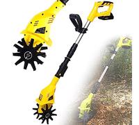 LZDOYY Motoculteur électrique - Cultivateur de Sol de Jardin/Rotavator - Vitesse à Vide de 250 TR/Min, 10 Lames en Acier, Largeur de Travail de 100 mm,220V
