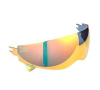 LzDQF Visiere Casque Moto,Casque Pare-Vent Casque Lentille,pour Scorpion EXO Combat/Covert-X Remplacement de Visière de Casque.,F