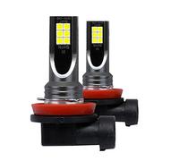 Lzeouean 2 PièCes SéRies Voiture H11 H8 H9 COB 60 W 6000 K LED Phare Antibrouillard Ampoules Remplacer HalogèNe Clair Blanc LumièRe