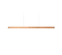 LZF Lamps I-Line Long Suspension Pendelleuchte, cerisier naturel / canopy noir mat