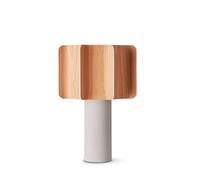 LZF Lamps Kactos Table Tischleuchte, cerisier naturel, base blanc