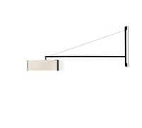 LZF Lamps Thesis Wall Plug-In Wandleuchte, blanc ivoire / noir mat