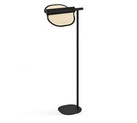 LZF LUZIFER lampadaire OMMA 1 LEAF 2700K, structure noire (Blanc naturel - Vernis à bois)