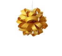 LZF LUZIFER lampe à suspension AGATHA BALL (Jaune - Vernis à bois)