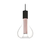 LZF LUZIFER lampe à suspension ERIS diffuseur noir (Rose pâle - Vernis à bois)