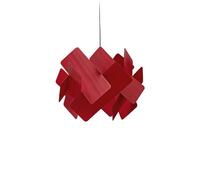 LZF LUZIFER lampe à suspension ESCAPE rosace noire (Rouge - Vernis à bois)