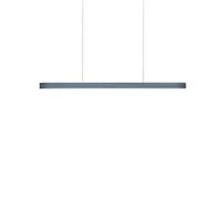 LZF LUZIFER lampe à suspension I-LINE SHORT rosace noir dimmer DALI 4000K (Bleu - Vernis à bois)