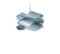 LZF LUZIFER lampe à suspension LINK SMALL auvent noir (Bleu Marine - Vernis à bois)