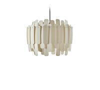 LZF LUZIFER lampe à suspension MARUJA rosace noire (Blanc ivoire - Vernis à bois)