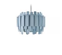 LZF LUZIFER lampe à suspension MARUJA rosace noire (Bleu Marine - Vernis à bois)