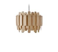 LZF LUZIFER lampe à suspension MARUJA rosace noire (Hêtre naturel - Vernis à bois)