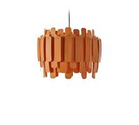 LZF LUZIFER lampe à suspension MARUJA rosace noire (Orange - Vernis à bois)