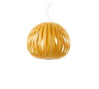 LZF LUZIFER lampe à suspension POPPY MEDIUM (Jaune - Vernis à bois)