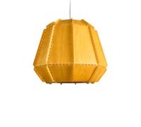 LZF LUZIFER lampe à suspension STITCHES BAMAKO (Jaune - Vernis à bois)
