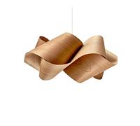LZF LUZIFER lampe à suspension SWIRL LARGE rosace blanc (Cerise naturelle - Vernis à bois)
