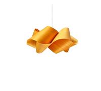 LZF LUZIFER lampe à suspension SWIRL SMALL rosace nickel (Jaune - Vernis à bois)