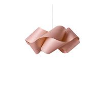 LZF LUZIFER lampe à suspension SWIRL SMALL rosace nickel (Rose pâle - Vernis à bois)
