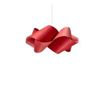LZF LUZIFER lampe à suspension SWIRL SMALL rosace nickel (Rouge - Vernis à bois)