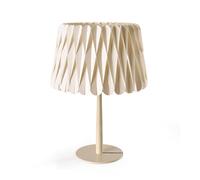 LZF LUZIFER lampe de table LOLA MEDIUM base ivoire (Blanc ivoire - Vernis à bois)