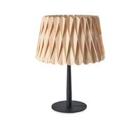 LZF LUZIFER lampe de table LOLA MEDIUM base noir (Hêtre naturel - Vernis à bois)
