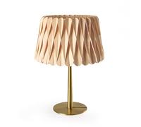 LZF LUZIFER lampe de table LOLA MEDIUM base or (Hêtre naturel - Vernis à bois)