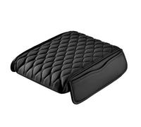 LZGQAZ Coussin D'accoudoir Voiture pour Audi SQ5 2013-2017 2018 2019 2020 2021 2022 2023 2024 2025, Accoudoir Console Central Cuir Housse avec Deux Poches, Intérieur Accessoires,Black