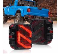 LZGQAZ Feux Arrière pour Jeep Gladiator JT 2020 2021 2022 2023, Feu Arrière Feu Stop Feu Antibrouillard Gauche Droit Ensemble Feu Arrière Accessoires