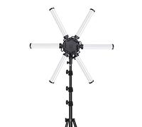 LZH FILTER LED Ring Light Kit, Anneau Stellaire de 34 Pouces avec Trépied, LED Photofinishing Light Six Arm 3200k - 5600k Video Multimedia Light Maquillage en Direct par Téléphone