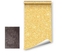 LZH-LP Papier peint auto-adhésif à paillettes épaisses, 41x300CM papier peint amovible en vinyle à décoller et à coller pour décoration d'armoires murales avec patch de réparation en cuir
