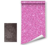 LZH-LP Papier peint auto-adhésif à paillettes épaisses, 41x300CM papier peint amovible en vinyle à décoller et à coller pour décoration d'armoires murales avec patch de réparation en cuir