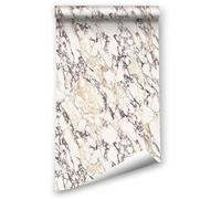 LZH-LP Papier Peint Autocollant, 40x1000CM Épais Givré Marbre Granit Papier Contact Décoller Coller Vinyle Film Décoratif Amovible pour Armoires Murales