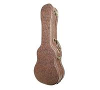 LZHAOHE Sac Ukulélé Portable en Cuir Marron pour 23/26 Pouces - Housse Souple Rembourrée avec Bandoulière, 66 cm., Taille unique