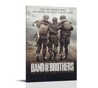 LZHCSCDY Band of BrothersClassic Movie Wonderful TV Series Poster sur toile Décoration murale pour chambre à coucher 60 x 90 cm Style cadre