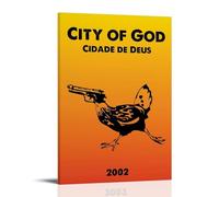 LZHCSCDY City of GodClassic Movie Wonderful TV Series Poster sur toile Décoration murale pour chambre à coucher 30 x 45 cm Style cadre